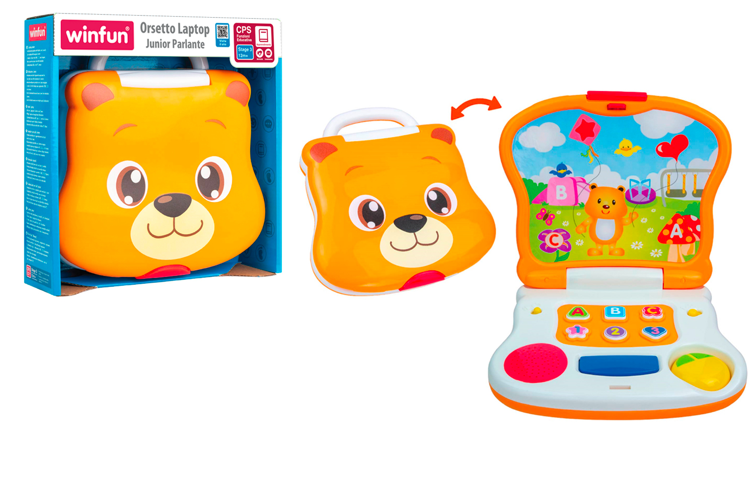 WNF008079 Orsetto Laptop Junior Parlante