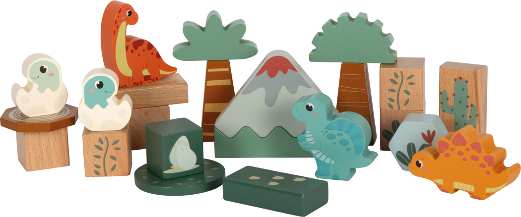 Wooden Building Blocks "Dino"