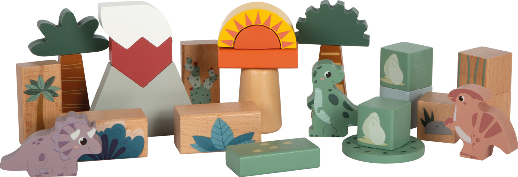 Wooden Building Blocks "Dino"