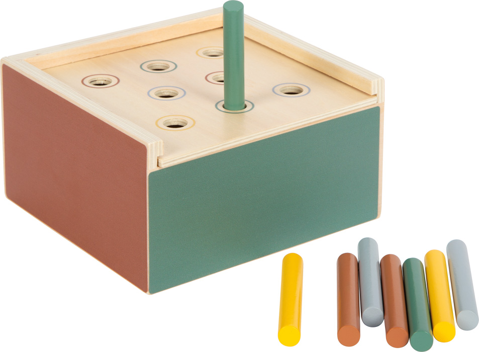 12743_42-montessori-steckspiel-small-foot-staebchen-farbsortierung-20251120 Montessori Shape-Fitting Game