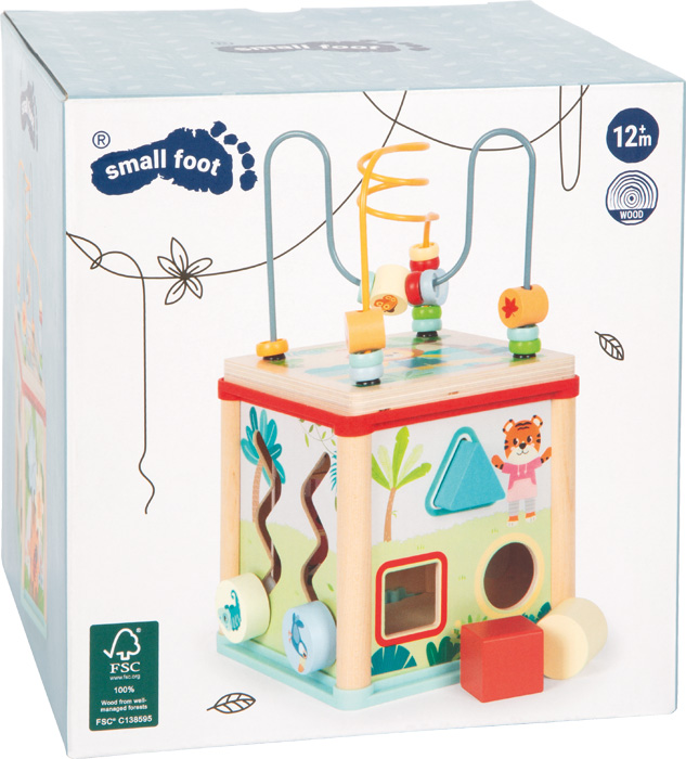 12765_80-motorikwuerfel-tiger-and-friends-small-foot-verpackung Motor Activity Cube "Jungle Friends"