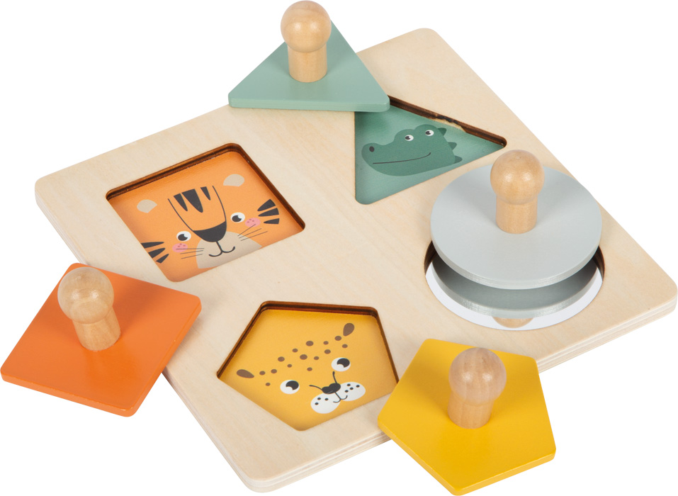 12769_01-montessori-setzpuzzle-formen-und-motive-small-foot-komplett-tiere-spiegel Shapes and Images Montessori Puzzle