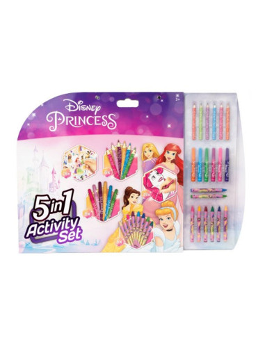 Princesses 5-in-1 Activity Block with Colors -