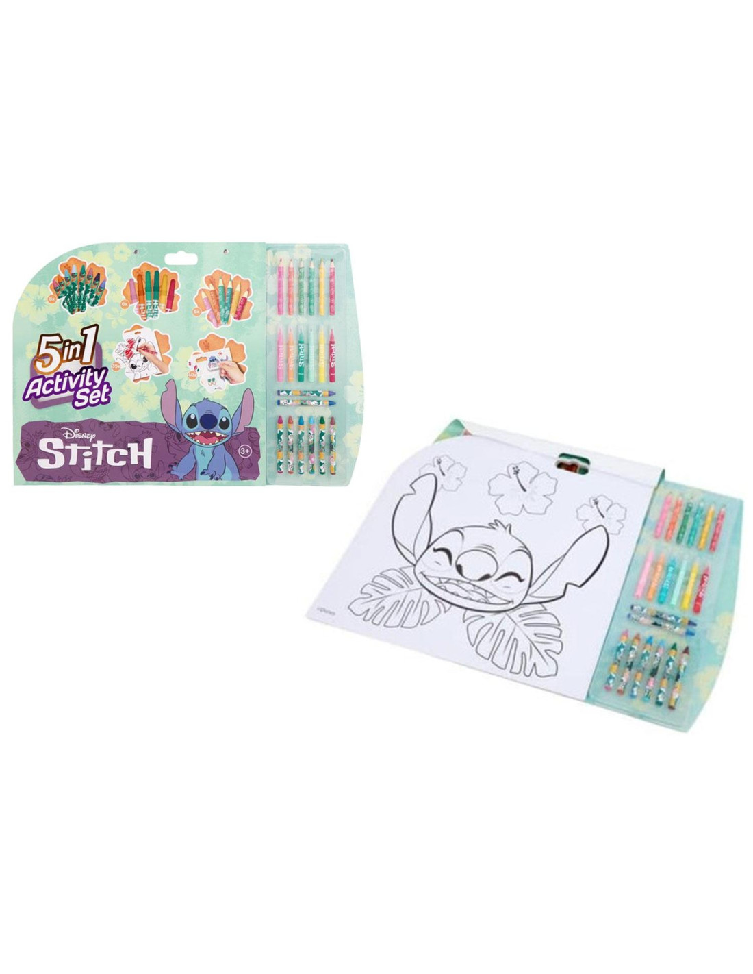 5-in-1 Activity Block with Stitch Colors -